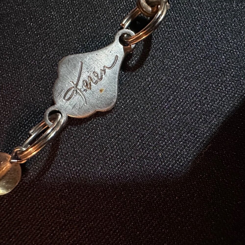 Keren Creations Turquoise Necklace & Earrings Jewelry Set With Crystal Accents - Picture 8 of 9